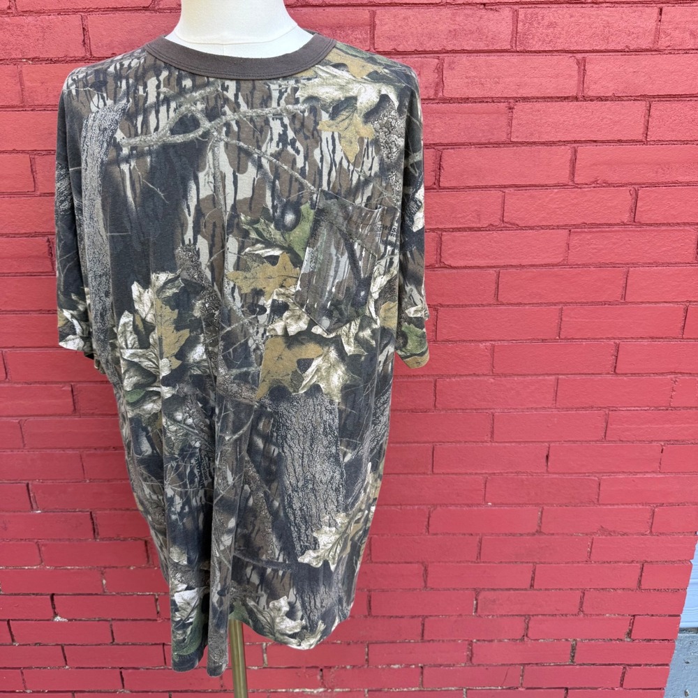 Vtg RedHead Camouflage‎ Shirt Mens 2XL Pocket Short Sleeve Hunting Outdoors